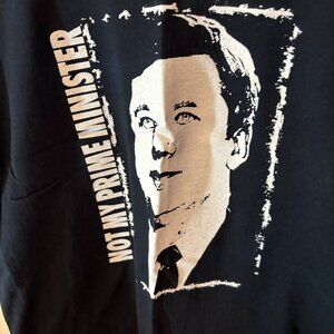 Sainte Catherines "Not my Prime Minister" tshirt Youth Large